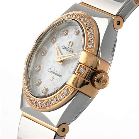 omega constellation co-axial star rose gold ladies watch|omega ladies constellation watches.